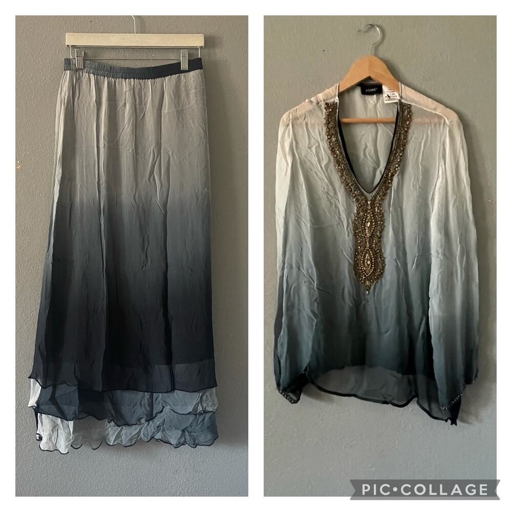 New‎ Ashro Beaded Skirt Set